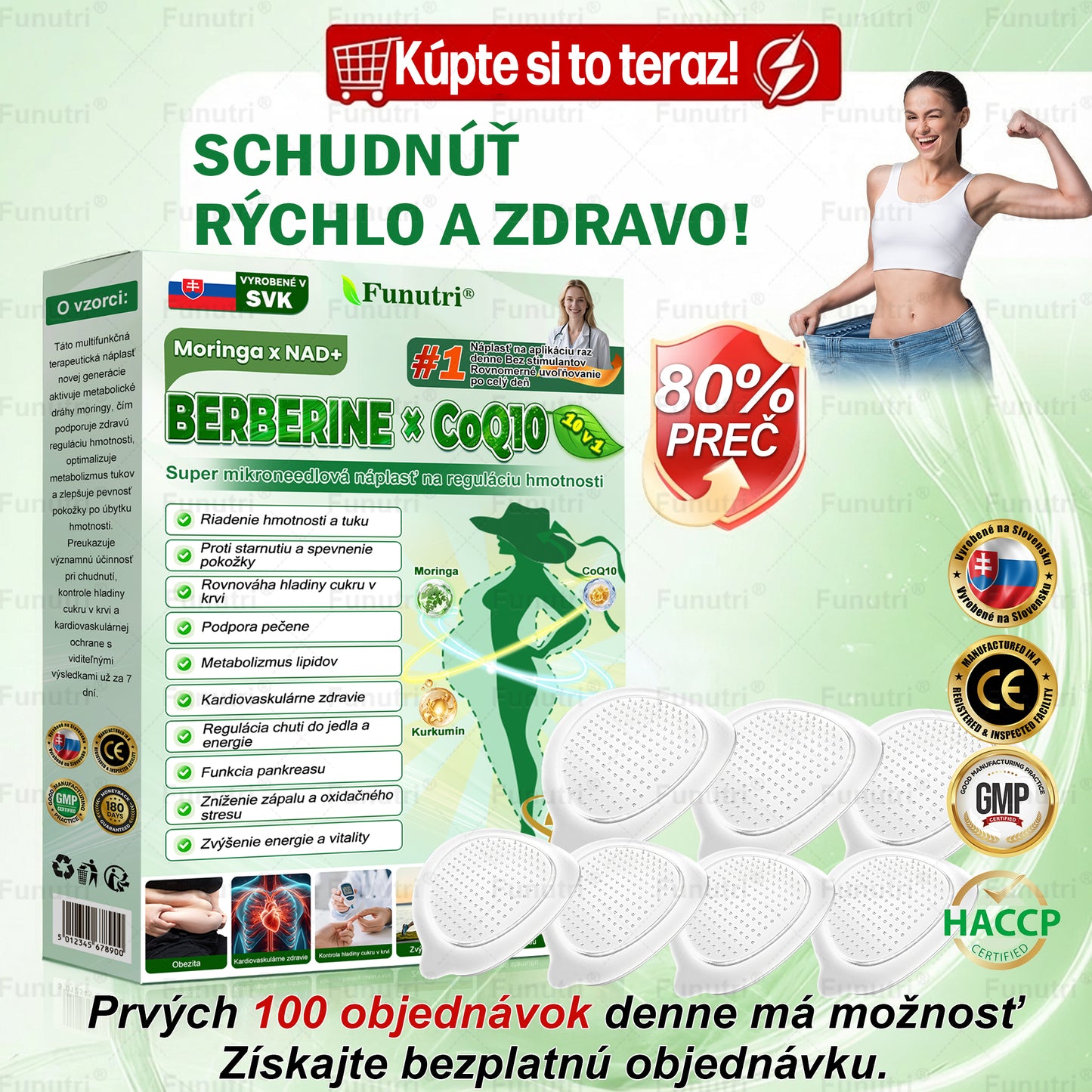 𝐎𝐟𝐢𝐜𝐢á𝐥𝐧𝐲 𝐨𝐛𝐜𝐡𝐨𝐝 ✨ Funutri® 10 v 1 metabolická formujúca náplasť s nano mikroihličkami (𝐒𝐭𝐚čí 𝐫𝐚𝐳 𝐝𝐞𝐧𝐧𝐞, 𝐯𝐢𝐝𝐢𝐭𝐞ľ𝐧é 𝐳𝐦𝐞𝐧𝐲 𝐮ž 𝐳𝐚 𝟕 𝐝𝐧í)