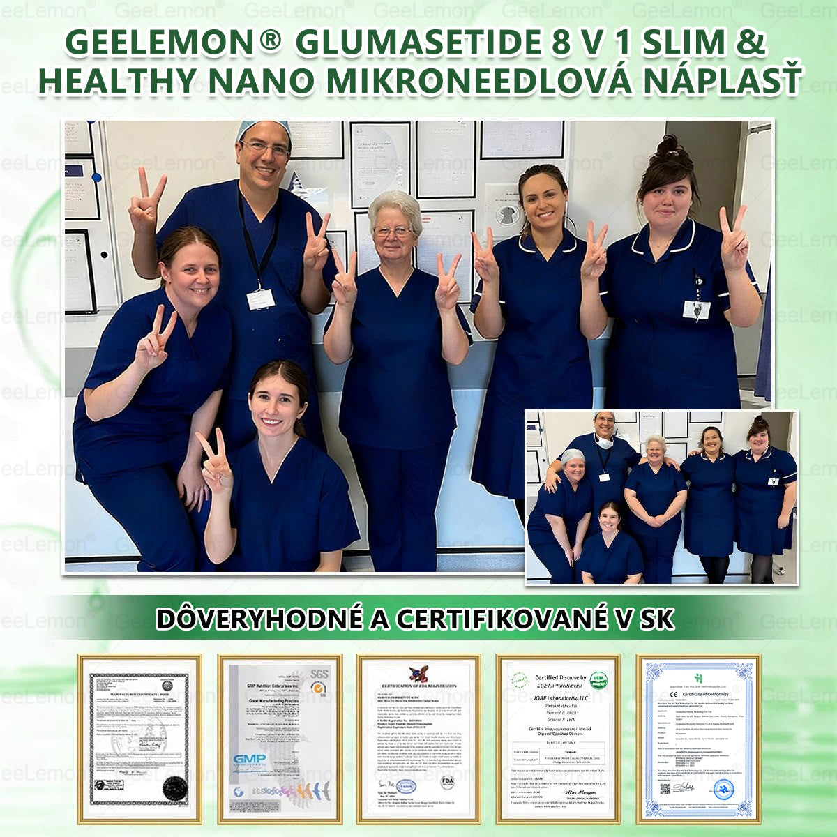𝐆𝐞𝑒𝐿𝑒𝐦𝐨𝐧® 👩‍⚕️ Glumasetide 8 v 1 Nano mikrotŕňový náplasť – Len raz denne ✅ Viditeľné zmeny za 7 dní na obezitu, ochabnutú pokožku a zdravie
